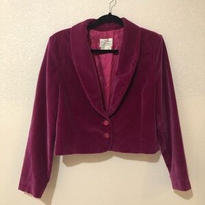 Miss Sophisticates (Pendleton) Velvet Magenta Blazer